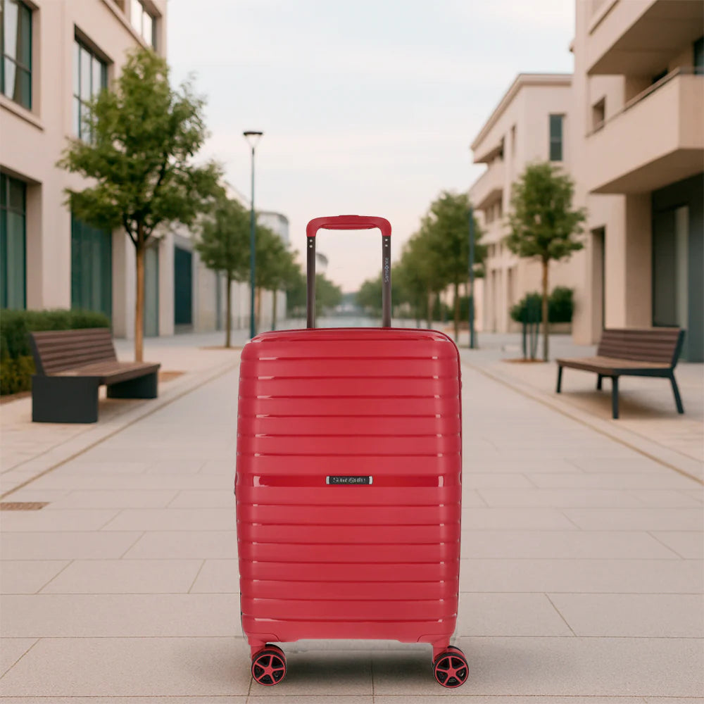 Horizons Carry-On Suitcase – Raspberry Red