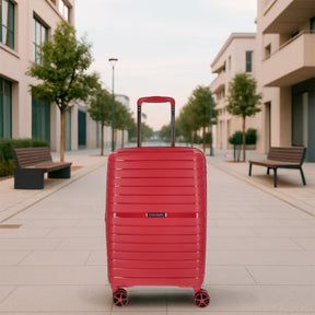 Horizons Carry-On Suitcase – Raspberry Red