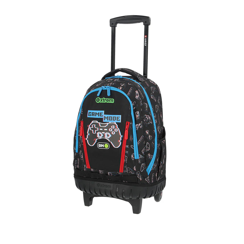 Trolley Gamer School Backpack with Wheels – Black