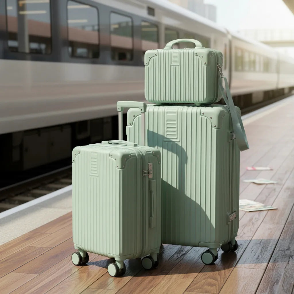 Celeste Voyage™ – Premium 3-Piece Travel Set (10”, 23” + Vanity Case)