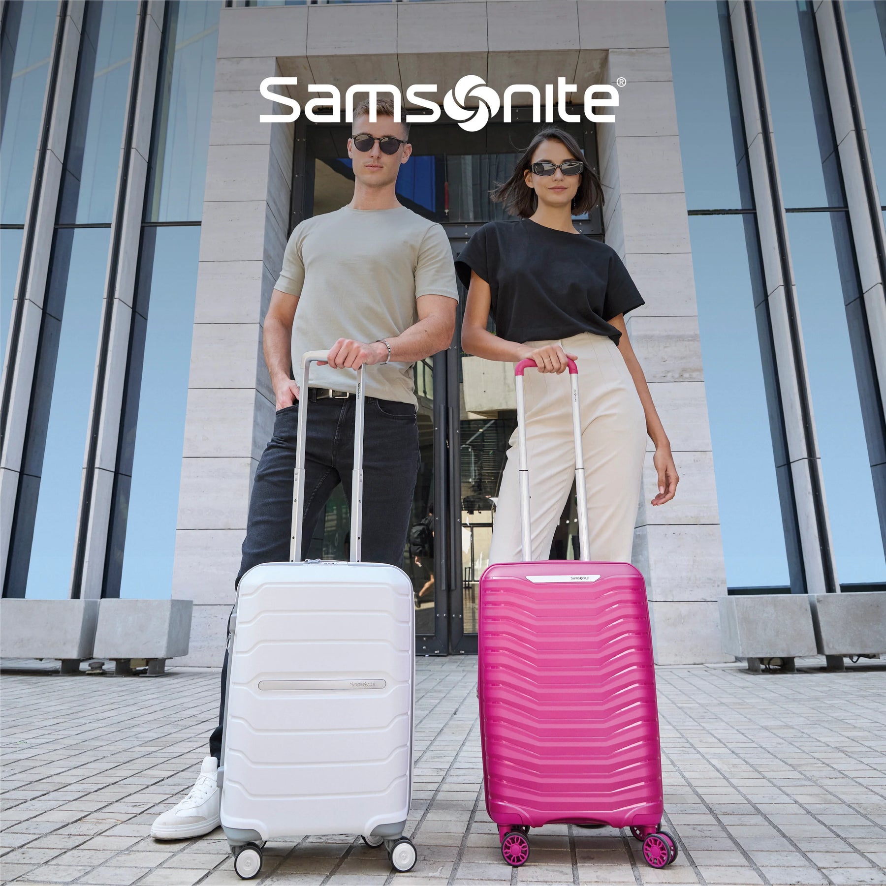 Octolite Rigid Spinner Suitcase 55/20 EXP – White (Cabin)